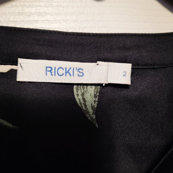 Ricki's top / dress / house  coat - size 2 - black dominant - Picture 2 of 4